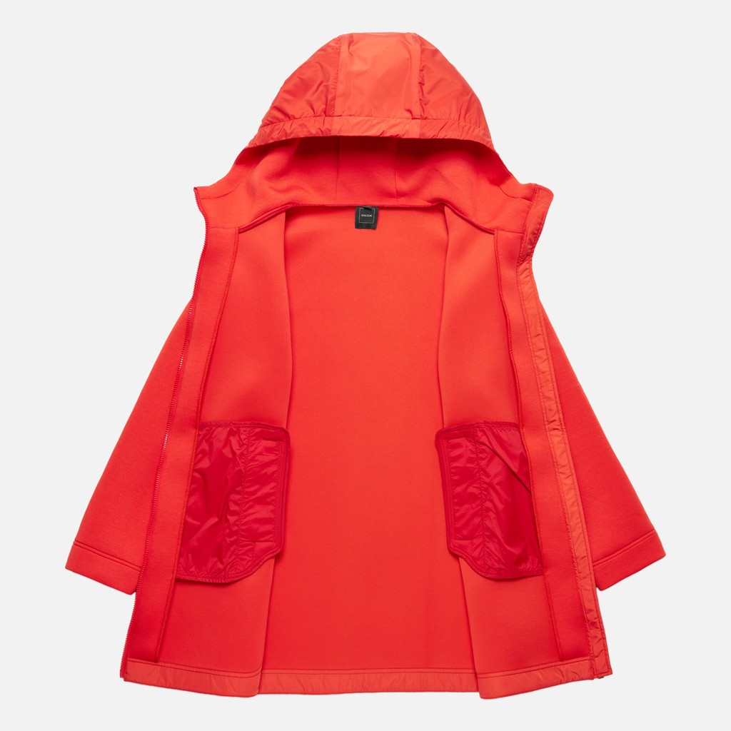 Hoodie SWEATER WOMAN High risk red/High risk red - image number 10 | GEOX