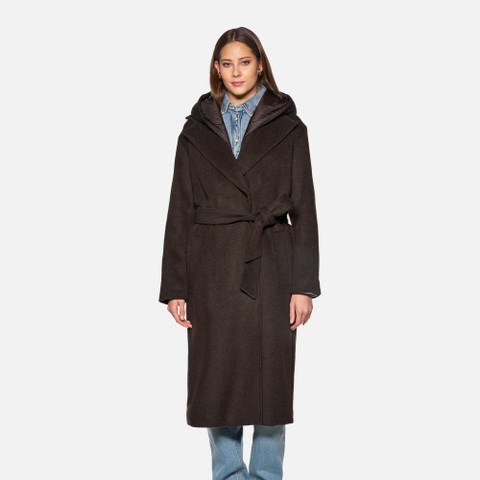 Woollen coats RAWELLE WOMAN Delicioso - image number 1 | GEOX