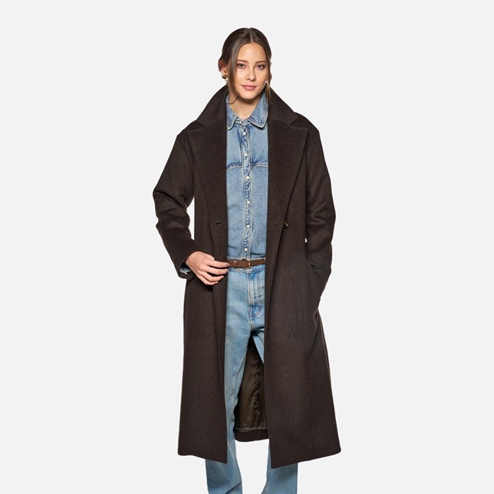 Woollen coats RAWELLE WOMAN Delicioso | GEOX