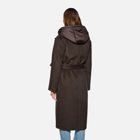 Woollen coats RAWELLE WOMAN Delicioso - image number 2 | GEOX