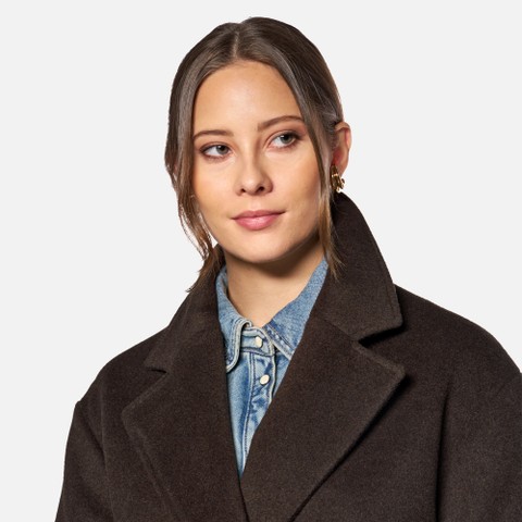 Woollen coats RAWELLE WOMAN Delicioso - image number 3 | GEOX