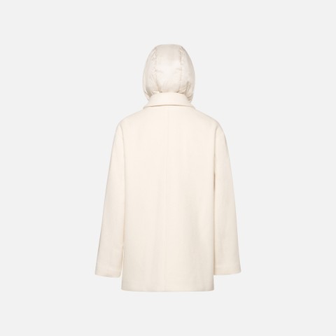 Woollen coats RAWELLE WOMAN Moonbeam - image number 7 | GEOX