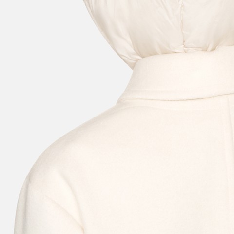 Woollen coats RAWELLE WOMAN Moonbeam - image number 8 | GEOX