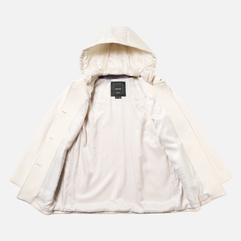 Woollen coats RAWELLE WOMAN Moonbeam - image number 11 | GEOX
