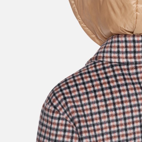 Woollen coats RAWELLE WOMAN Delicioso/Moonbeam/Dusty Rose - image number 9 | GEOX