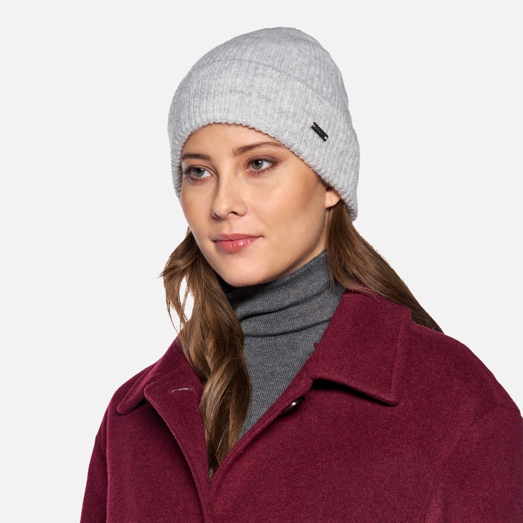 Woollen coats RAWELLE WOMAN Tawny Port - image number 3 | GEOX