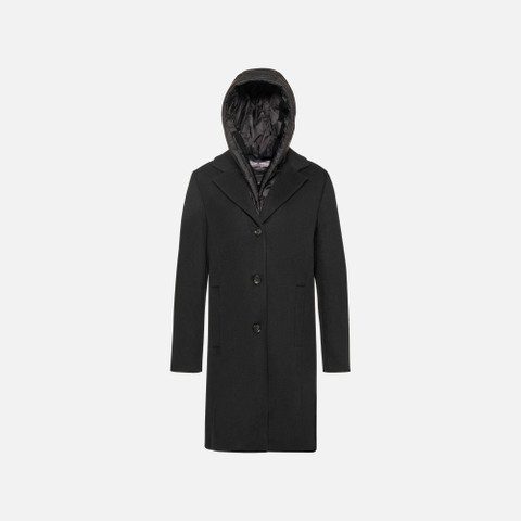 Woollen coats RAWELLE WOMAN Black - image number 5 | GEOX