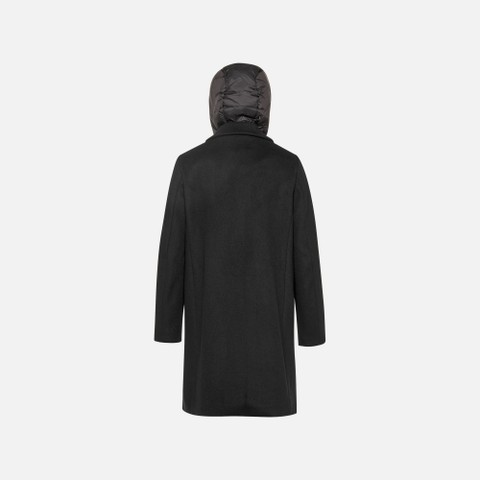 Woollen coats RAWELLE WOMAN Black - image number 7 | GEOX