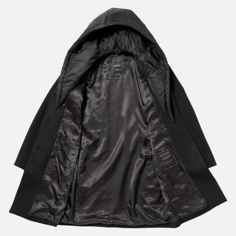 Woollen coats RAWELLE WOMAN Black - image number 10 | GEOX