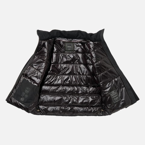 Coat with collar PLUETTE WOMAN Black/Black - image number 9 | GEOX