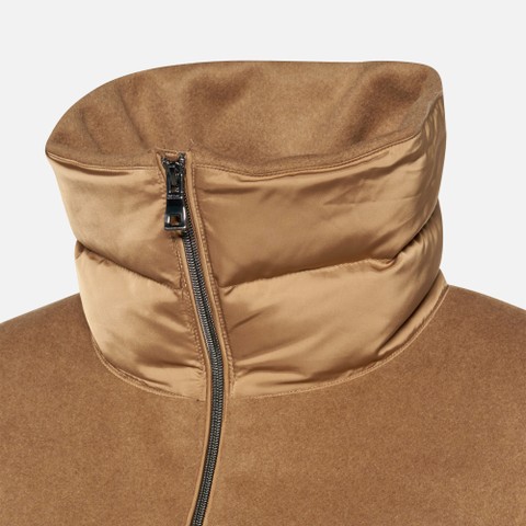 Manteau avec col PLUETTE FEMME Camel/Camel - image number 8 | GEOX