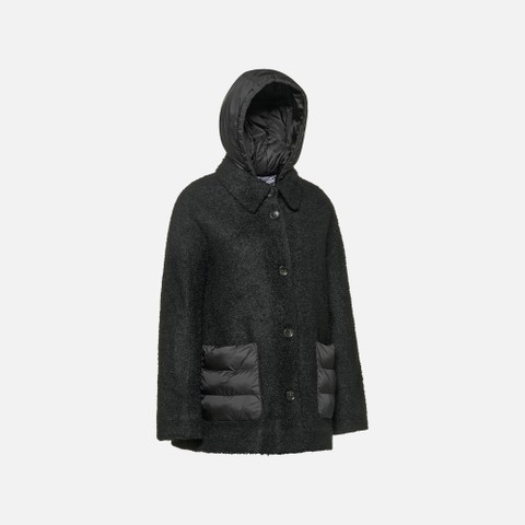 Short coat CHARLENE WOMAN Black - image number 7 | GEOX