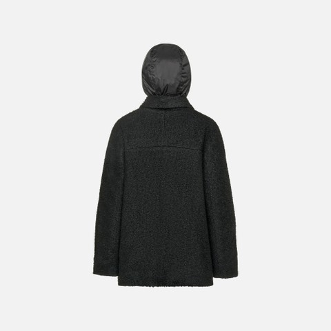 Short coat CHARLENE WOMAN Black - image number 8 | GEOX