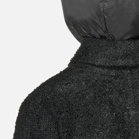 Short coat CHARLENE WOMAN Black - image number 9 | GEOX