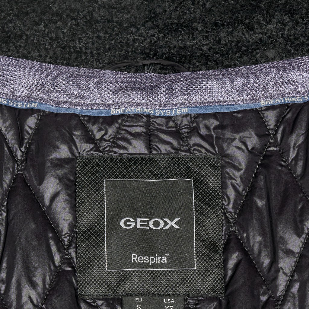 Short coat CHARLENE WOMAN Black - image number 10 | GEOX