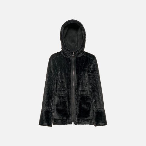 Abrigo con capucha KENCY MUJER Negro - image number 8 | GEOX