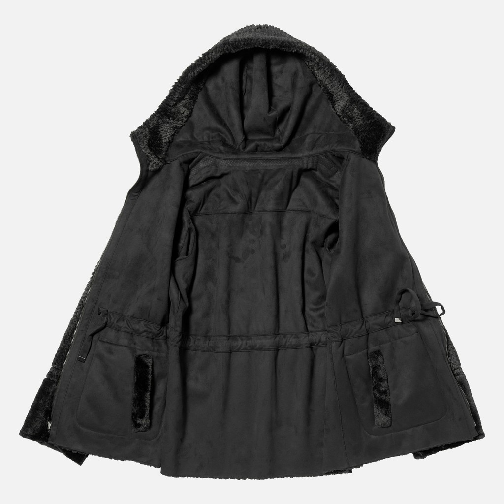 Abrigo con capucha KENCY MUJER Negro - image number 9 | GEOX