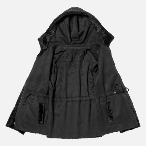 Abrigo con capucha KENCY MUJER Negro - image number 9 | GEOX