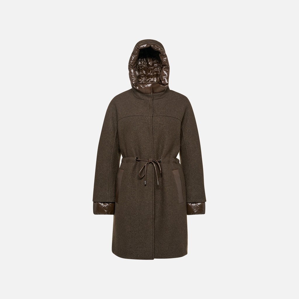 Woollen coats KLEOPY WOMAN Delicioso - image number 5 | GEOX