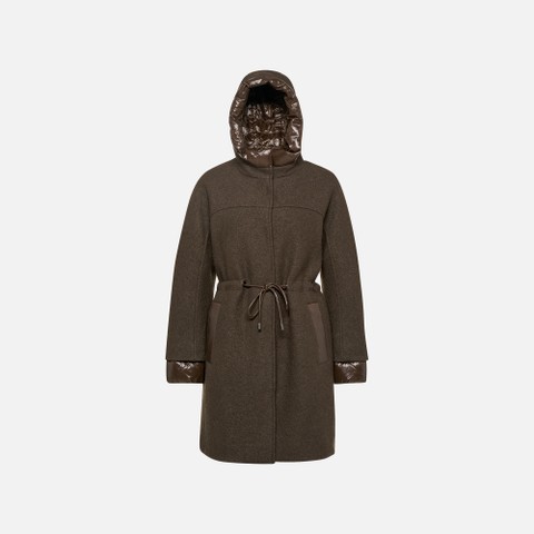 Woollen coats KLEOPY WOMAN Delicioso - image number 5 | GEOX