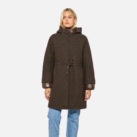 Woollen coats KLEOPY WOMAN Delicioso - image number 1 | GEOX