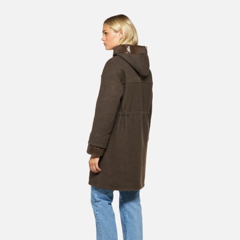 Woollen coats KLEOPY WOMAN Delicioso - image number 2 | GEOX