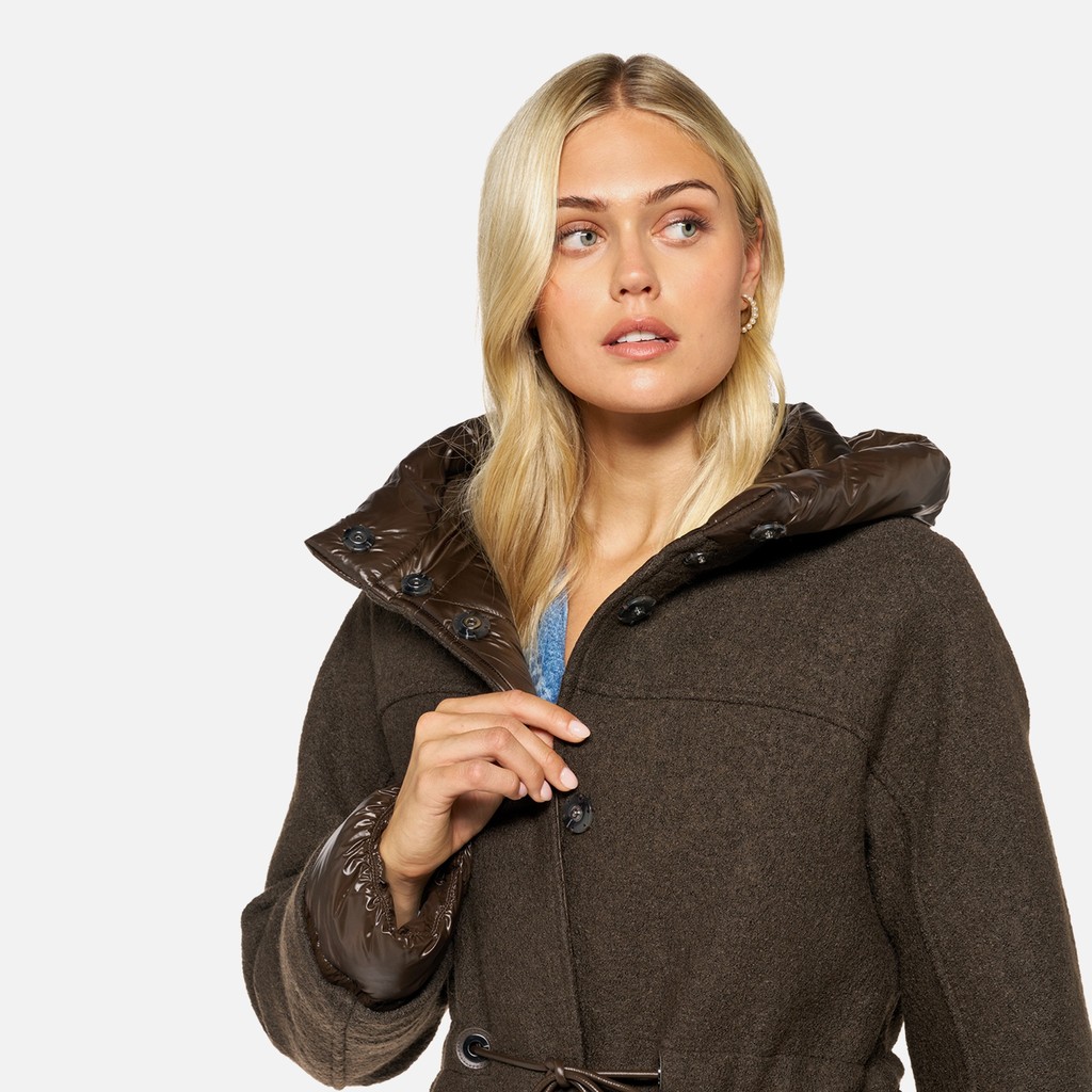 Woollen coats KLEOPY WOMAN Delicioso - image number 3 | GEOX