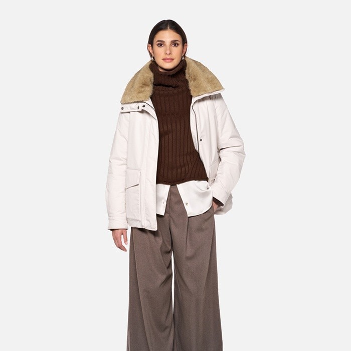 Steppjacke ANNYTAH DAME Off-White | GEOX