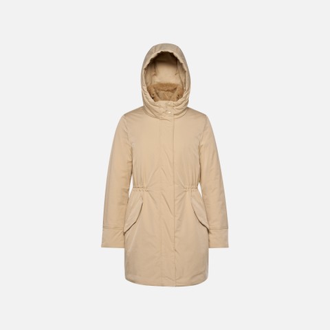 Long parka ANNYTAH WOMAN Nougat - image number 6 | GEOX