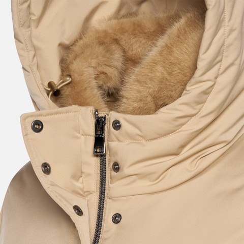 Long parka ANNYTAH WOMAN Nougat - image number 10 | GEOX