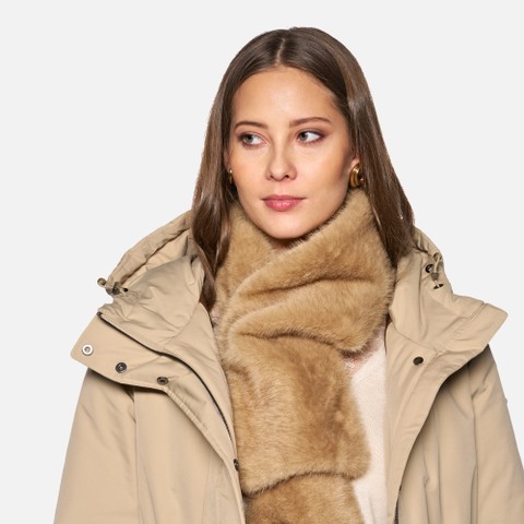 Long parka ANNYTAH WOMAN Nougat - image number 4 | GEOX