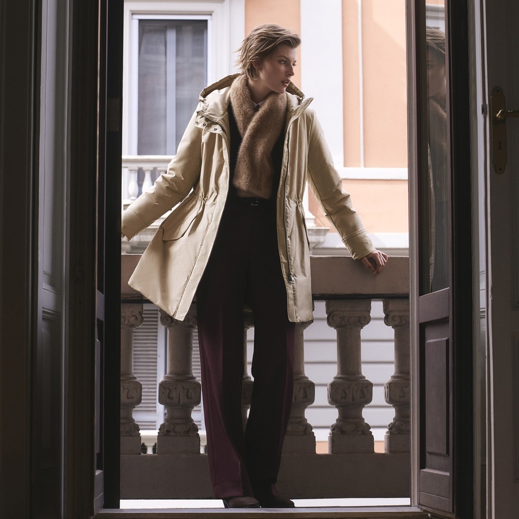 Long parka ANNYTAH WOMAN Nougat - image number 1 | GEOX