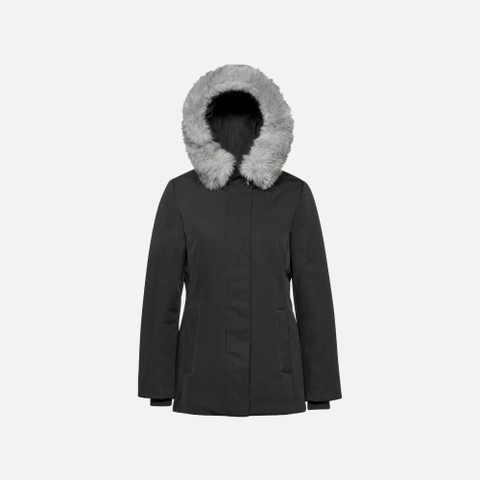 Quilted parka CAMEXIA WOMAN Black - image number 5 | GEOX