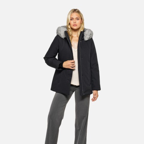 Quilted parka CAMEXIA WOMAN Black | GEOX