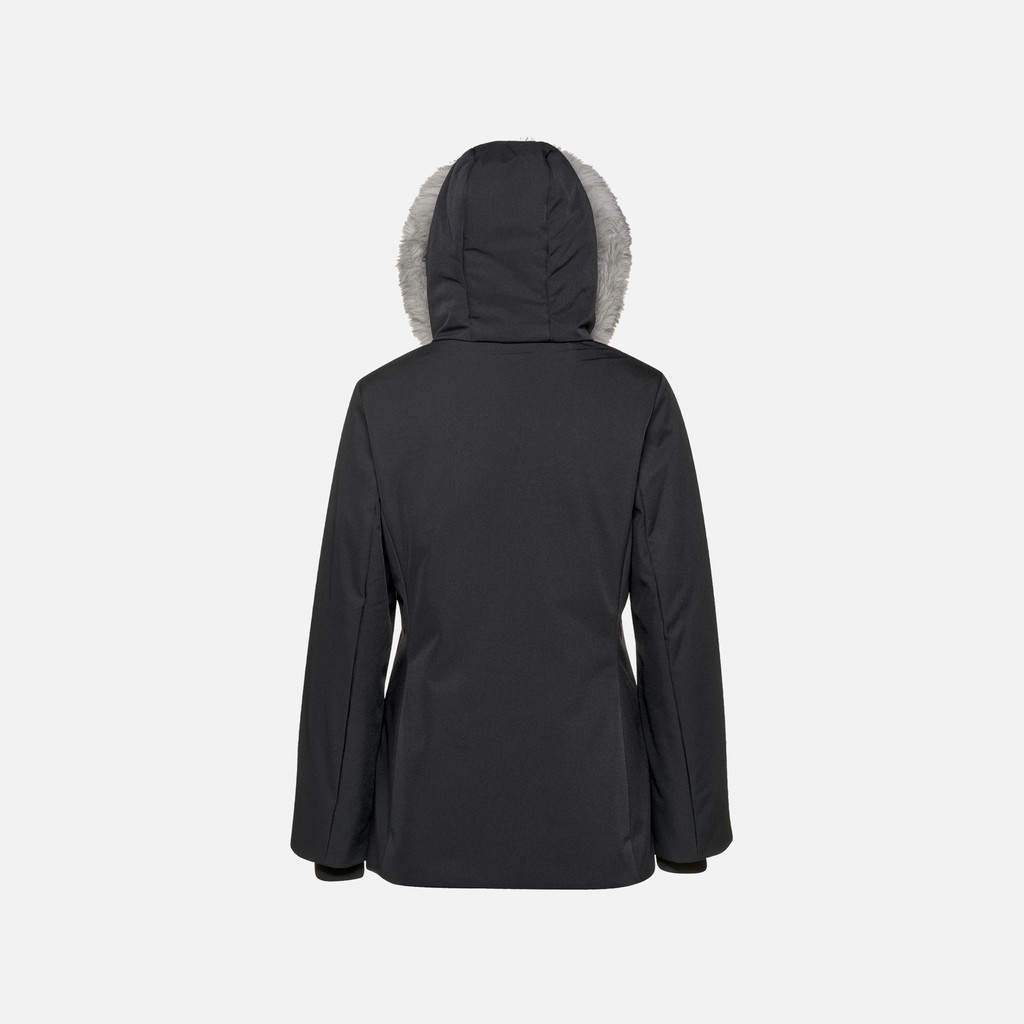 Quilted parka CAMEXIA WOMAN Black - image number 7 | GEOX