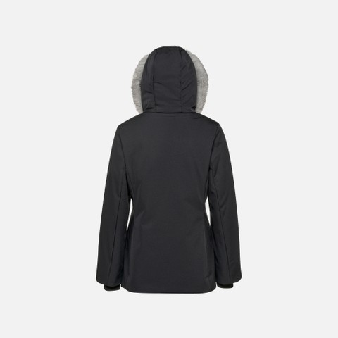 Quilted parka CAMEXIA WOMAN Black - image number 7 | GEOX