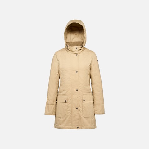 Cotton jacket GRAISY WOMAN Nougat - image number 1 | GEOX