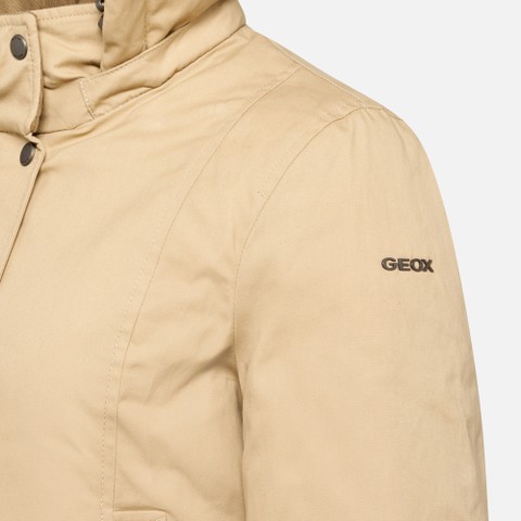 Cotton jacket GRAISY WOMAN Nougat - image number 5 | GEOX