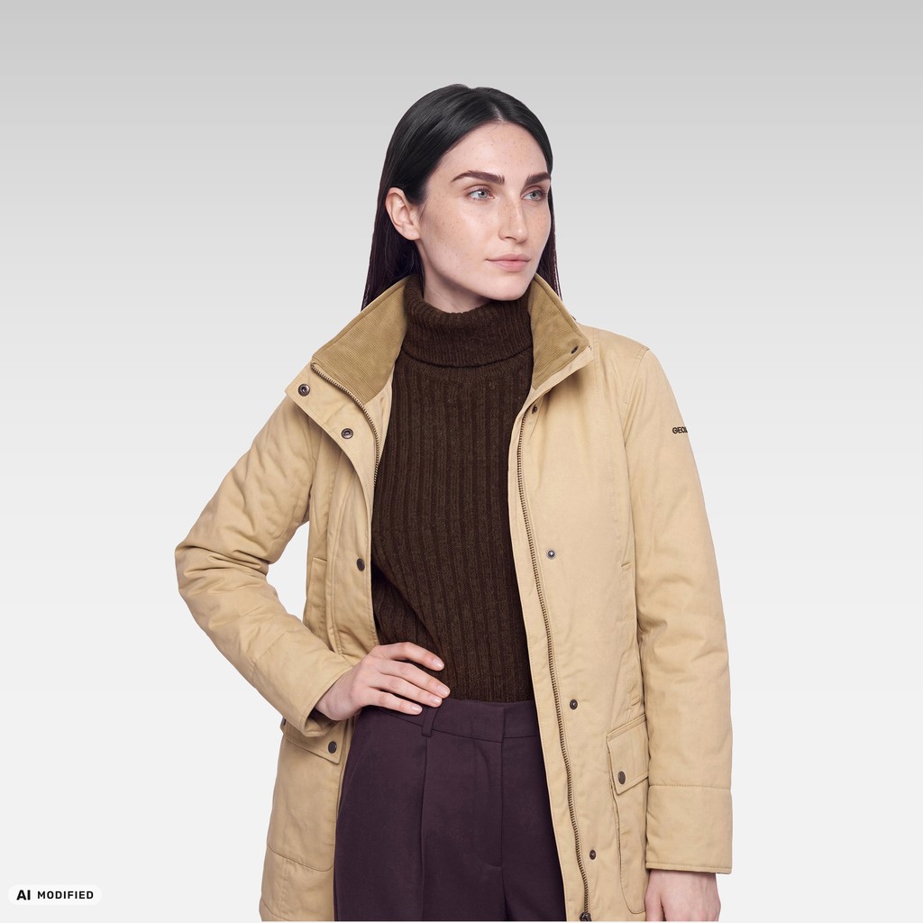 Baumwolljacke GRAISY DAME Beige - image number 3 | GEOX