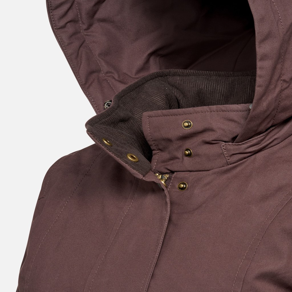 Cotton jacket GRAISY WOMAN Chocolate plum - image number 0 | GEOX