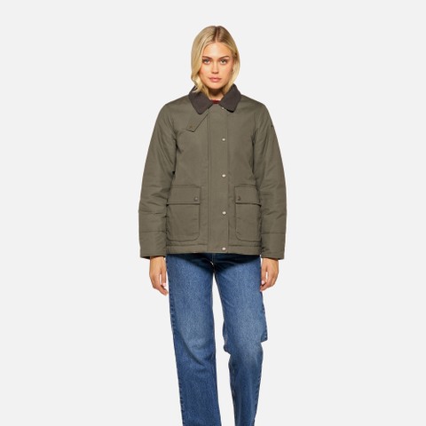 Cotton jacket GRAISY WOMAN Grape leaf - image number 2 | GEOX