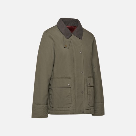 Cotton jacket GRAISY WOMAN Grape leaf - image number 7 | GEOX