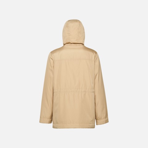 Long parka DORALEA WOMAN Nougat/Moonbeam - image number 7 | GEOX