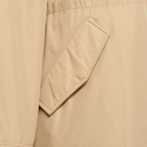 Long parka DORALEA WOMAN Nougat/Moonbeam - image number 9 | GEOX