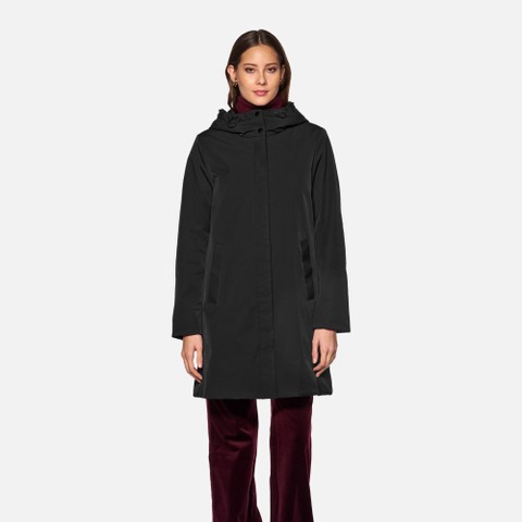 Langer Parka SPHERICA DAME Schwarz - image number 1 | GEOX