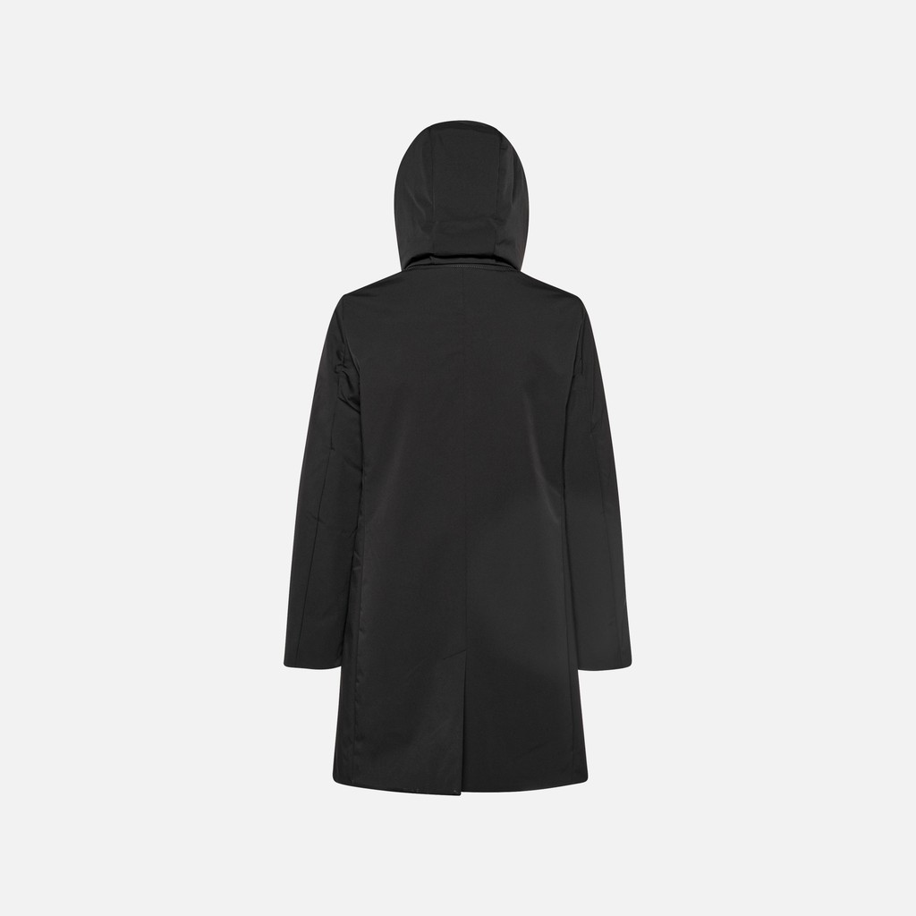 Langer Parka SPHERICA DAME Schwarz - image number 7 | GEOX