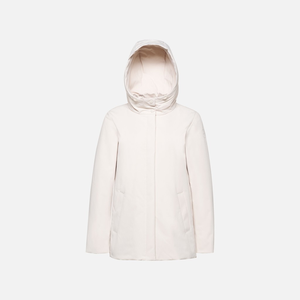 Quilted parka SPHERICA WOMAN Moonbeam - image number 5 | GEOX