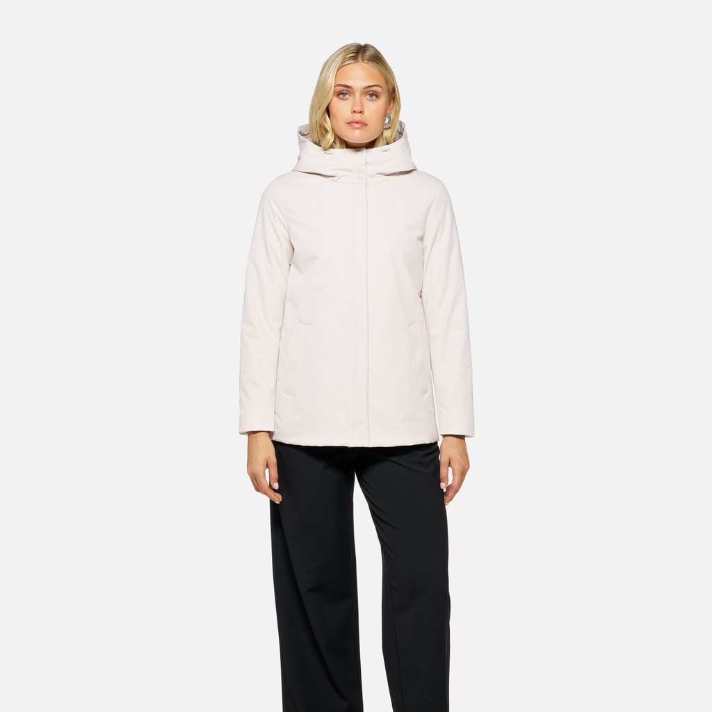 Quilted parka SPHERICA WOMAN Moonbeam - image number 1 | GEOX