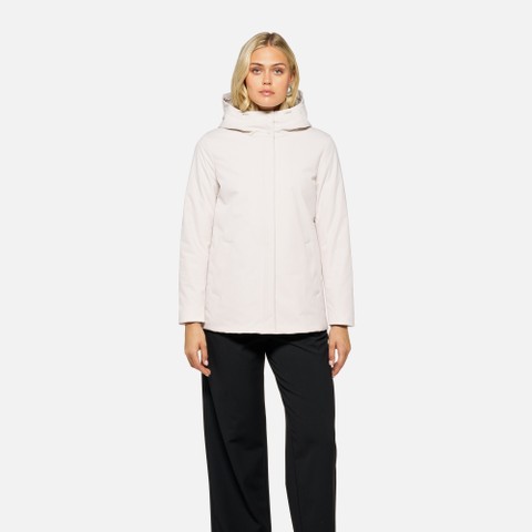 Quilted parka SPHERICA WOMAN Moonbeam - image number 1 | GEOX