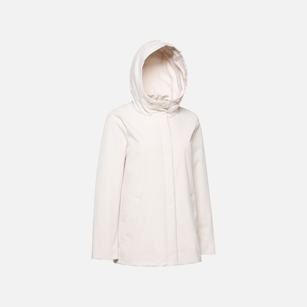 Quilted parka SPHERICA WOMAN Moonbeam - image number 6 | GEOX